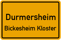Bahnhofstraße in DurmersheimBickesheim Kloster