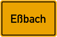 Ortsschild von Gemeinde Eßbach in Thüringen