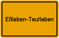 City Sign Eßleben-Teutleben