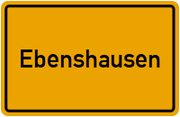 City Sign Ebenshausen