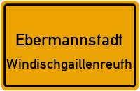 Straßenverzeichnis Ebermannstadt Windischgaillenreuth