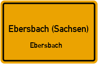 Straßen in Ebersbach (Sachsen) Ebersbach