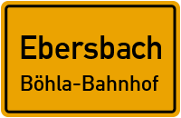 Naunhofer Straße in EbersbachBöhla-Bahnhof