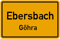 Ortsstraße in EbersbachGöhra