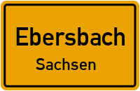 City Sign Ebersbach / Sachsen