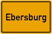 Ortsschild von Gemeinde Ebersburg in Hessen