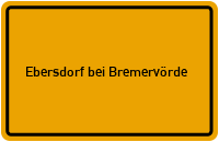 City Sign Ebersdorf bei Bremervörde