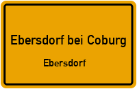 Flurstraße in Ebersdorf bei CoburgEbersdorf