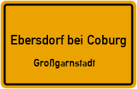 Straßenverzeichnis Ebersdorf bei Coburg Großgarnstadt