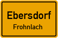 Straßen in Ebersdorf Frohnlach