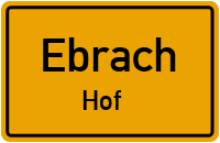 Straßenverzeichnis Ebrach Hof