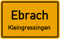 Straßenverzeichnis Ebrach Kleingressingen