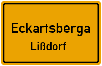 Straßenverzeichnis Eckartsberga Lißdorf