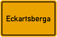 City Sign Eckartsberga