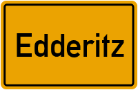 Ortsschild von Gemeinde Edderitz in Sachsen-Anhalt