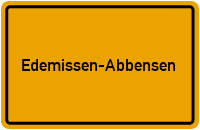 Ortsschild Edemissen-Abbensen