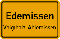 Straßenverzeichnis Edemissen Voigtholz-Ahlemissen