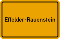 Ortsschild von Gemeinde Effelder-Rauenstein in Thüringen