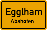 Friedenstraße in EgglhamAbshofen