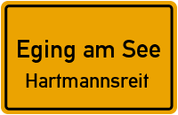 Straßen in Eging am See Hartmannsreit