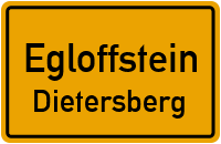 Straßenverzeichnis Egloffstein Dietersberg