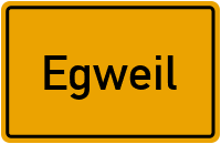 Ortsschild von Gemeinde Egweil in Bayern