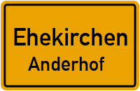 Straßenverzeichnis Ehekirchen Anderhof