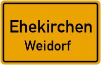 Weinbergstraße in EhekirchenWeidorf