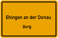 Straßen in Ehingen an der Donau Berg