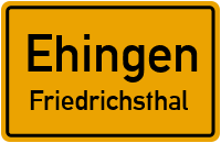 Straßen in Ehingen Friedrichsthal