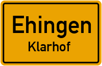 Straßen in Ehingen Klarhof