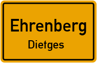 Bergstraße in EhrenbergDietges
