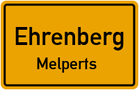 Waldstraße in EhrenbergMelperts