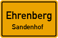 Straßen in Ehrenberg Sandenhof