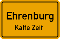Straßen in Ehrenburg Kalte Zeit