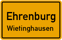 Kreisstraße in EhrenburgWietinghausen