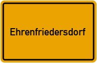City Sign Ehrenfriedersdorf