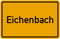 Ortsschild von Gemeinde Eichenbach in Rheinland-Pfalz