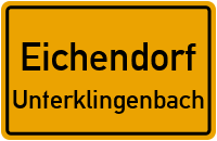 Straßenverzeichnis Eichendorf Unterklingenbach