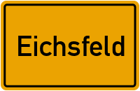 Ortsschild Eichsfeld