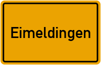Ortsschild von Gemeinde Eimeldingen in Baden-Württemberg