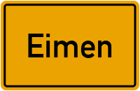 Ortsschild von Gemeinde Eimen in Niedersachsen