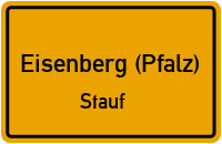 Hohe Straße in Eisenberg (Pfalz)Stauf