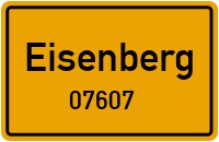 Straßen in 07607 Eisenberg