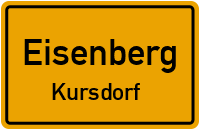 Kursdorfer Straße in EisenbergKursdorf