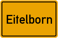 Ortsschild von Gemeinde Eitelborn in Rheinland-Pfalz