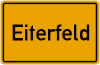 Ortsschild von Gemeinde Eiterfeld in Hessen