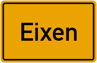Ortsschild von Eixen in Mecklenburg-Vorpommern