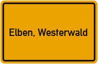 City Sign Elben, Westerwald
