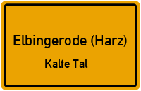 Kalte Tal in Elbingerode (Harz)Kalte Tal